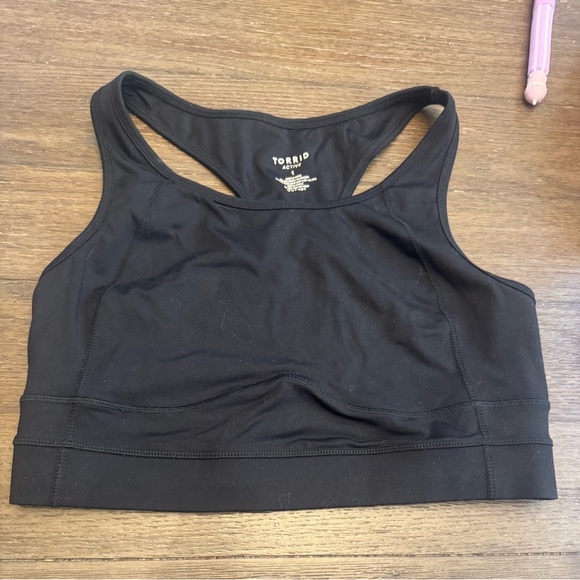 Torrid Black Sports Bra size 1 (XXL) - Picture 1 of 3